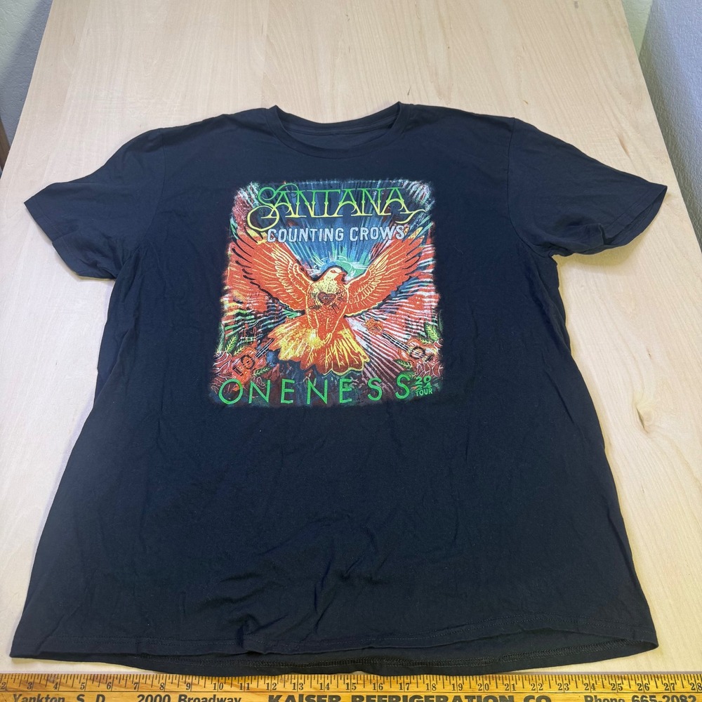 Santana‎ Counting Crows Oneness Tour 2024 Graphic Band T-Shirt